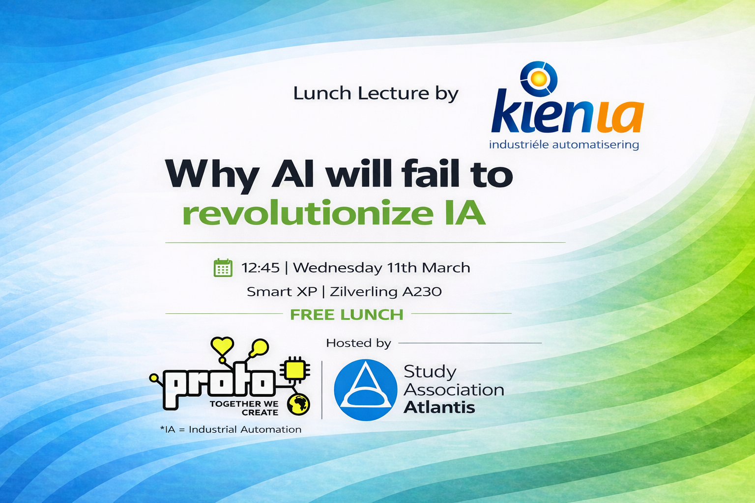 Lunch Lecture: Why AI will fail to revolutionise IA